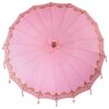 vidaXL Parasol Balin&ecirc;s 260 Rosa 210-220 cm Algod&atilde;o e madeira s&oacute;lida