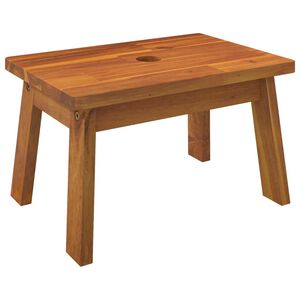 vidaXL Banco degrau 38x26x22 cm madeira de ac&aacute;cia maci&ccedil;a