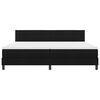 vidaXL Cama Box com colch&atilde;o com cabeceira Preto 200 x 200 cm tecido