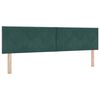 vidaXL Cama Box com colch&atilde;o Verde Escuro 200 x 180 cm Poli&eacute;ster