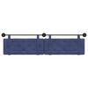 vidaXL Cabeceira Suspensa Azul Pol&iacute;cia 210 x 55 x 5 cm Veludo