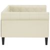 vidaXL Sof&aacute;-cama 80x200 cm couro artificial cor creme