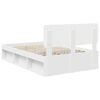 vidaXL Estrutura da Cama com cabeceira Branco 135 x 190 cm