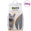 vidaXL Areia para Gato com Fragr&acirc;ncia de P&oacute; para Beb&eacute; Bentonite 20L