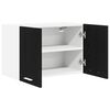 vidaXL Arm&aacute;rio suspenso 2 pcs Carvalho Preto e Branco 60 x 31 x 40 cm