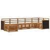 vidaXL Conjunto de Sof&aacute; Sectional 6 pcs Natural