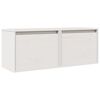 vidaXL Armários de parede 2 pcs 45x30x35 cm pinho maciço branco