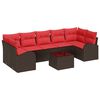 vidaXL Conjunto de Sof&aacute; de Jardim 8 unid. 7-N&uacute;mero de lugares