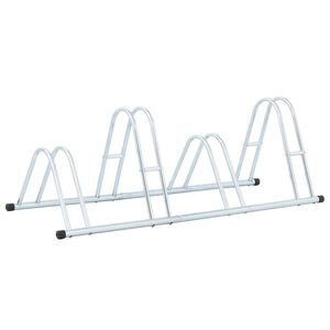 vidaXL Suporte independente para 4 bicicletas a&ccedil;o galvanizado