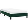 vidaXL Estrutura de cama sem colch&atilde;o 80x200 cm veludo verde-escuro