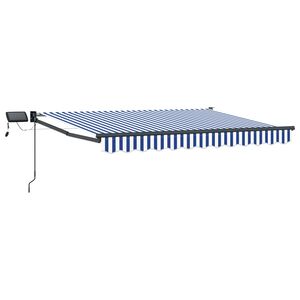vidaXL Toldo retr&aacute;til manual com LEDs 3,5 x 2 m