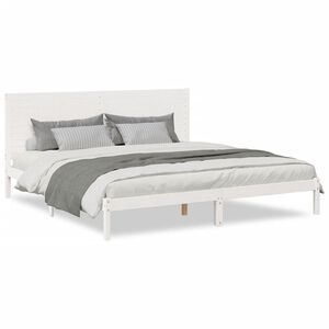 vidaXL Cama extra longa sem colch&atilde;o 200x220 cm madeira maci&ccedil;a