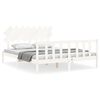 vidaXL Cama sem colch&atilde;o 160x200 cm madeira de pinho maci&ccedil;a branco