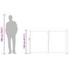 vidaXL Toldo lateral retr&aacute;til para p&aacute;tio 120x500 cm creme