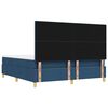 vidaXL Cama Box com colch&atilde;o com cabeceira Azul 180 x 200 cm tecido
