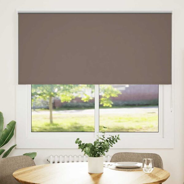 vidaXL Persiana de enrolar 160x130 cm largura tecido 156,6cm poli&eacute;ster