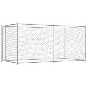 vidaXL Canil de exterior 382x192x185 cm