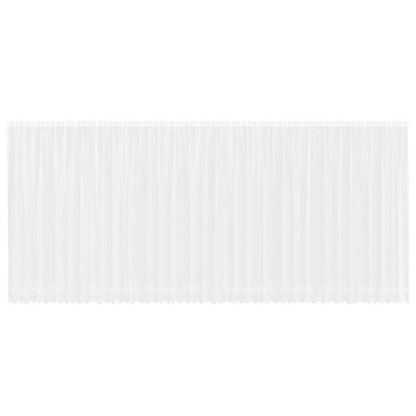 vidaXL Cortina de Renda com cortinas Branco 245 x 900 cm Poli&eacute;ster