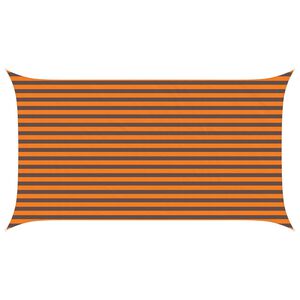 vidaXL Vela de sombra solar Laranja e Marrom 4,5 x 2,5 m