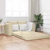 vidaXL Sof&aacute;-Cama 60cm Creme tecido