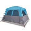 vidaXL Tenda familiar estilo cabana para 6 pessoas imperme&aacute;vel azul