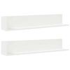 vidaXL Estantes parede 2pcs 100x16,5x16,5 cm derivados madeira branco