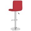 vidaXL Bancos de bar 2 pcs tecido vermelho tinto