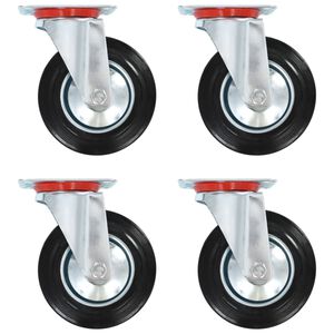vidaXL Rodas girat&oacute;rias 4 pcs 160 mm