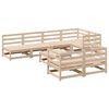 vidaXL 8 pcs conjunto sof&aacute;s de jardim pinho maci&ccedil;o