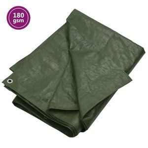 vidaXL Lona 180 g/m&sup2; 2x3 m PEAD verde