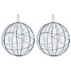 vidaXL Luz de Finial de Natal 2 unid. 1900 LED Branco frio