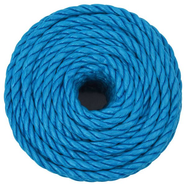vidaXL Corda de trabalho 20 mm 50 m polipropileno azul
