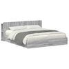 vidaXL Estrutura de Cama com Armazenamento com gaveta Sonoma cinzento