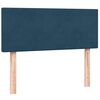 vidaXL Cama com molas/colch&atilde;o 120x210 cm veludo azul-escuro
