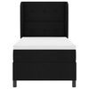 vidaXL Cama Box com colch&atilde;o com cabeceira Preto 100 x 200 cm tecido