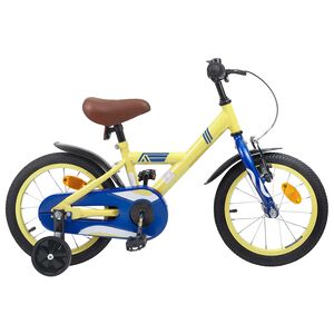 vidaXL Bicicleta Infantil 12 Polegadas para 2-4 anos Amarelo