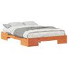 vidaXL Estrutura da Cama Castanho 140 x 190 cm
