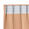 vidaXL Cortinas Blackout com Argolas 2 pcs Marrom Claro 140 x 140 cm