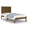 vidaXL Estrutura de cama 100x200 cm pinho maci&ccedil;o castanho mel