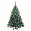 vidaXL &Aacute;rvore de Natal Artificial com 150 LEDs Verde 150 cm PE e PVC