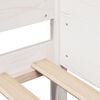vidaXL Estrutura de cama sem colch&atilde;o 80x200 cm pinho maci&ccedil;o branco