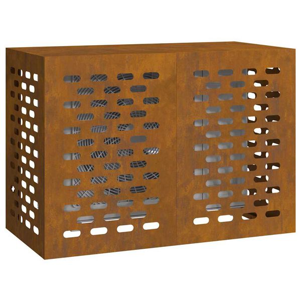 vidaXL Capa de Ar Condicionado Ferro Enferrujado 100 x 50 x 70 cm