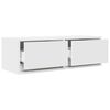 vidaXL M&oacute;veis de TV 2 pcs 80x31x25,5 cm deriv. madeira branco