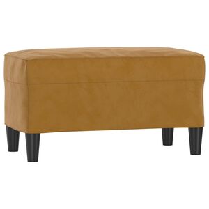 vidaXL Banco 70x35x41 cm veludo castanho