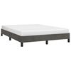 vidaXL Estrutura de cama sem colch&atilde;o 140x190 cm veludo cinzento-escuro