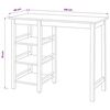 vidaXL Conjunto de bar 3 pcs MDF branco