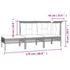 vidaXL 10 pcs conjunto lounge de jardim c/ almofad&otilde;es vime PE cinzento