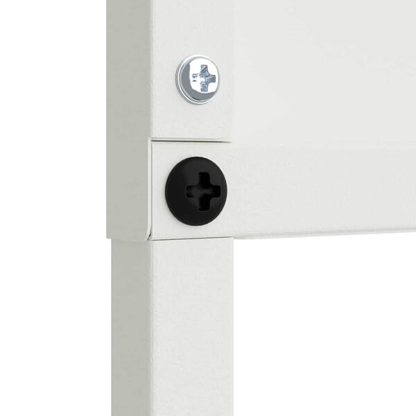 vidaXL Tela de Privacidade para Jardim Fretwork Branco 50 x 140 cm