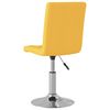 vidaXL Cadeiras de jantar girat&oacute;rias 2 pcs tecido amarelo mostarda