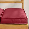 vidaXL Almofada 2 pcs Vinho Vermelho 40 x 40 x 8 cm Tecido Oxford